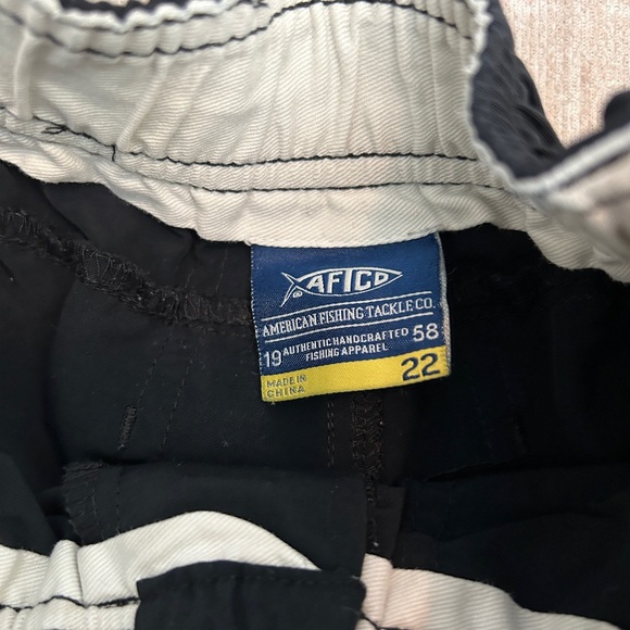 AFTCO Youth Shorts, Black, size 22 waist, great used condition - Picture 2 of 3